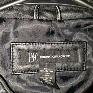 Inc International concept leather jacket
